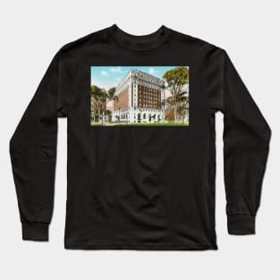 1930s Hotel Bancroft / Bancroft on the Grid - Worcester, Massachusetts Long Sleeve T-Shirt